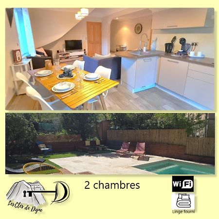 Charmant T3 Avec Piscine Digne-les-Bains Kültér fotó